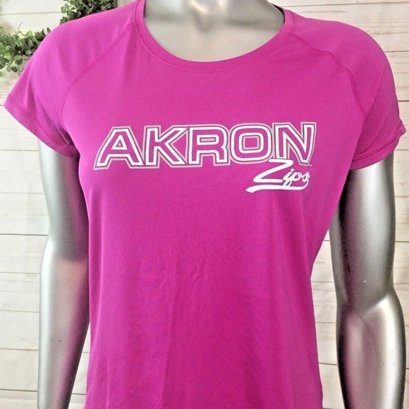 Under Armour Dry Fit Sz M Athletic top Akron Zips - Picture 1 of 6